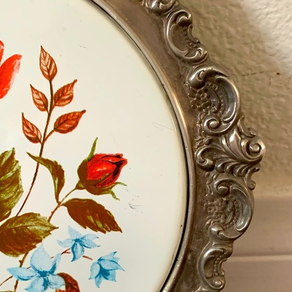 Silver plate hot pad 738 - Picture 2 of 8